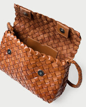 Vinnie Timber Woven Leather Crossbody
