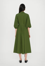 Kentia Dark Green Shirt Dress