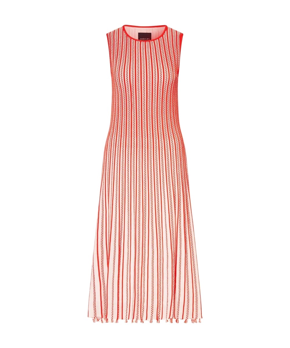 Marc Cain Sleeveless Knitted Dress Red