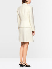 Boucle Blazer Off White