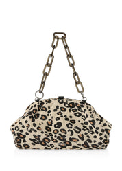 Knitted Clutch Leopard