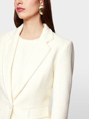 Boucle Blazer Off White