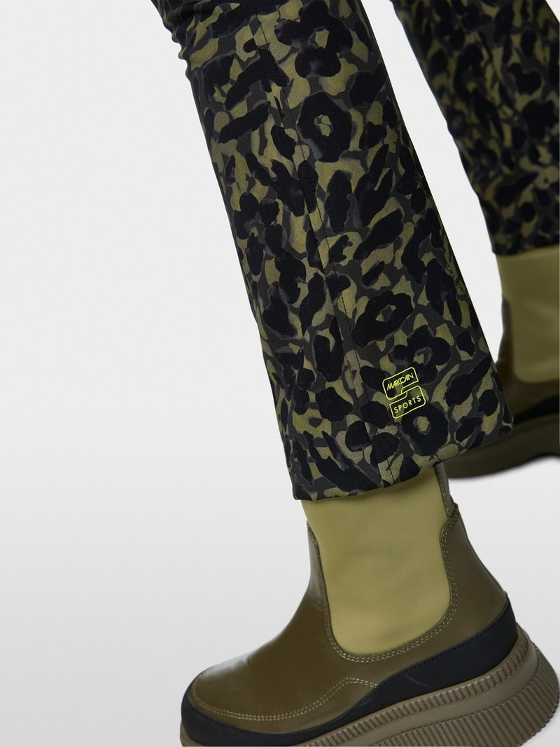 FREDERICA leopard print pull-on trousers