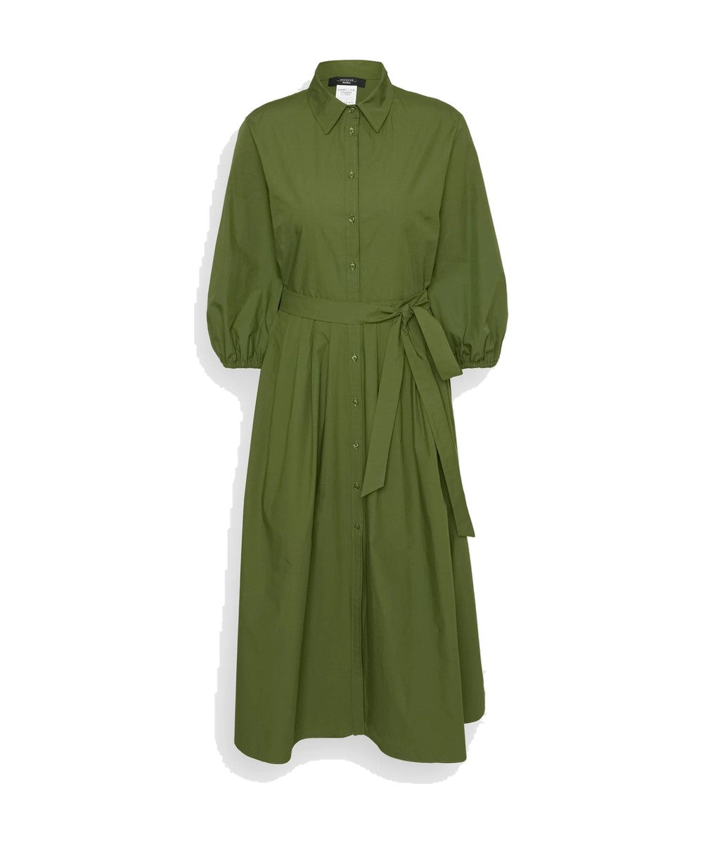 Weekend Max Mara Kentia Shirt Dress Dark Green