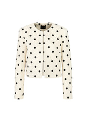 Cropped Jacket Polka Dot