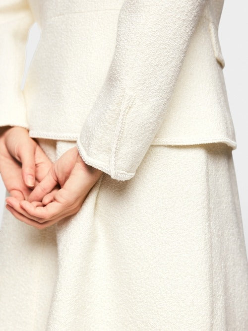 Boucle Blazer Off White