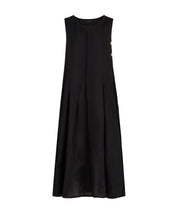 High Everyday Couture Illustrate Navy Blue Midi Ramiè Dress with Embroidery