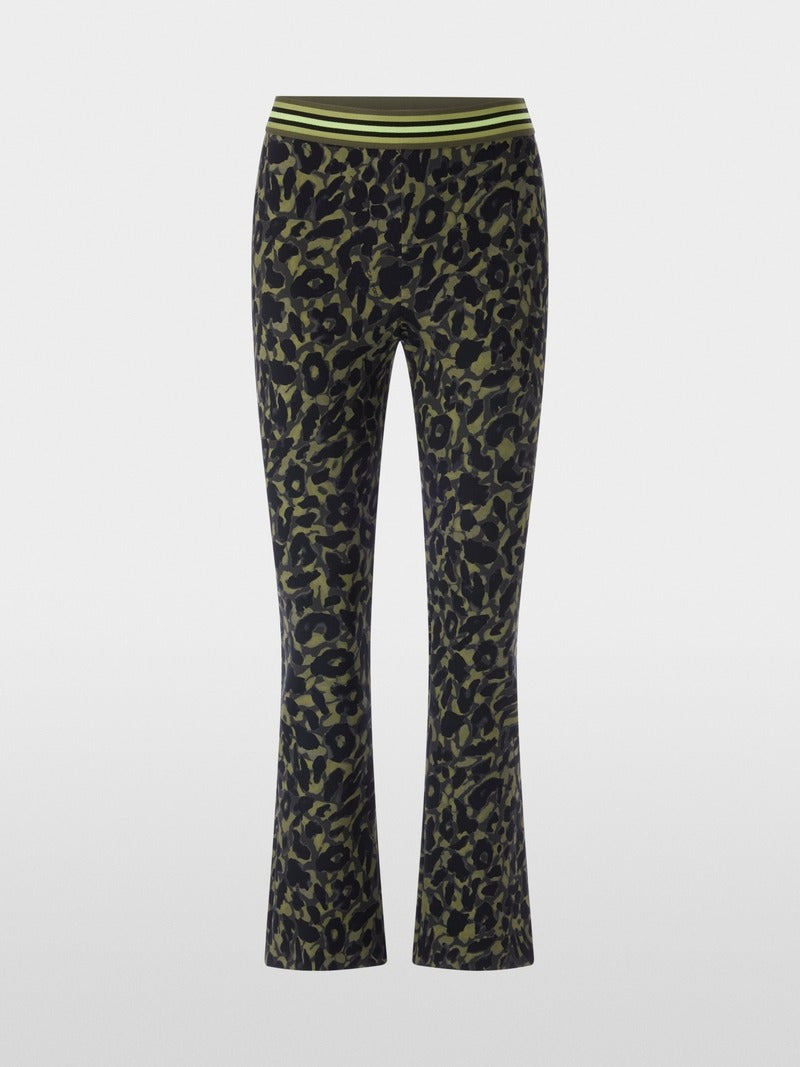 FREDERICA leopard print pull-on trousers
