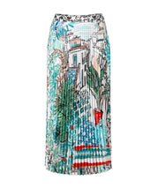 Marc Cain Pleated Midi Skirt with Print