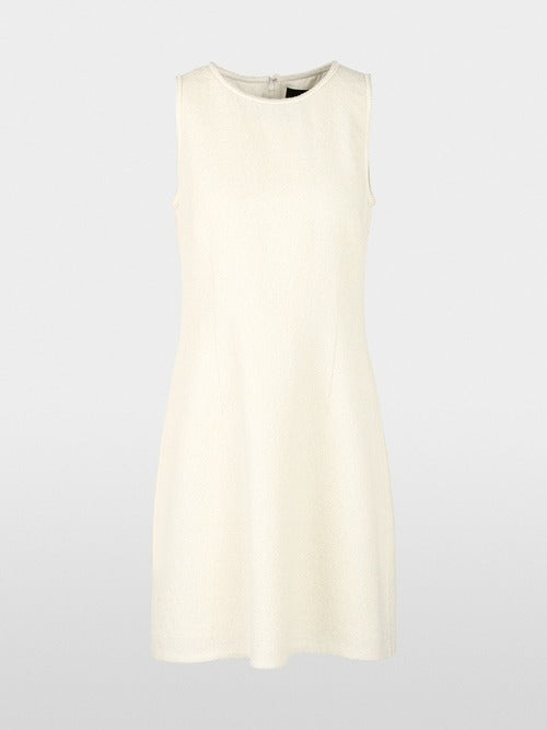 Sleeveless bouclé shift dress