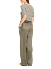 Washington trouser hammered satin sage