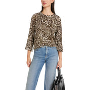 Leopard print blouse