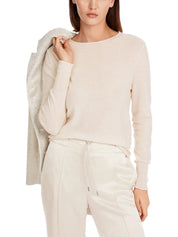 Roll neck pullover pearl