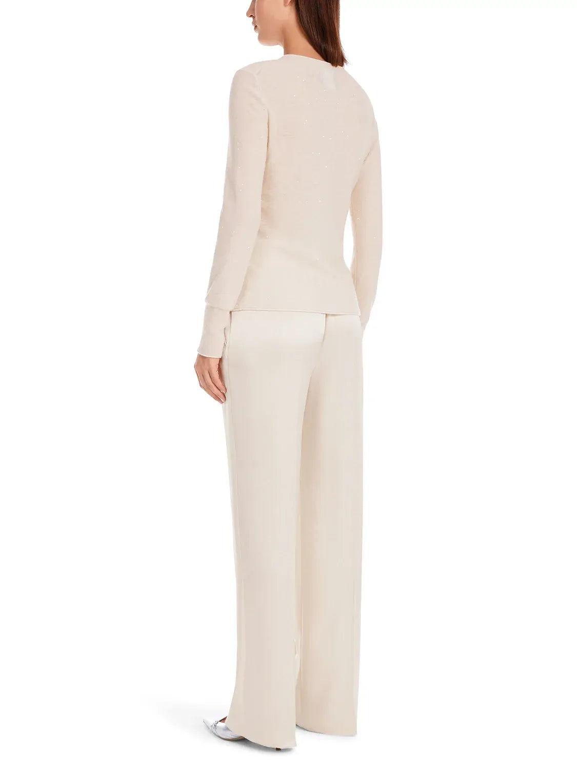 Roll neck pullover pearl