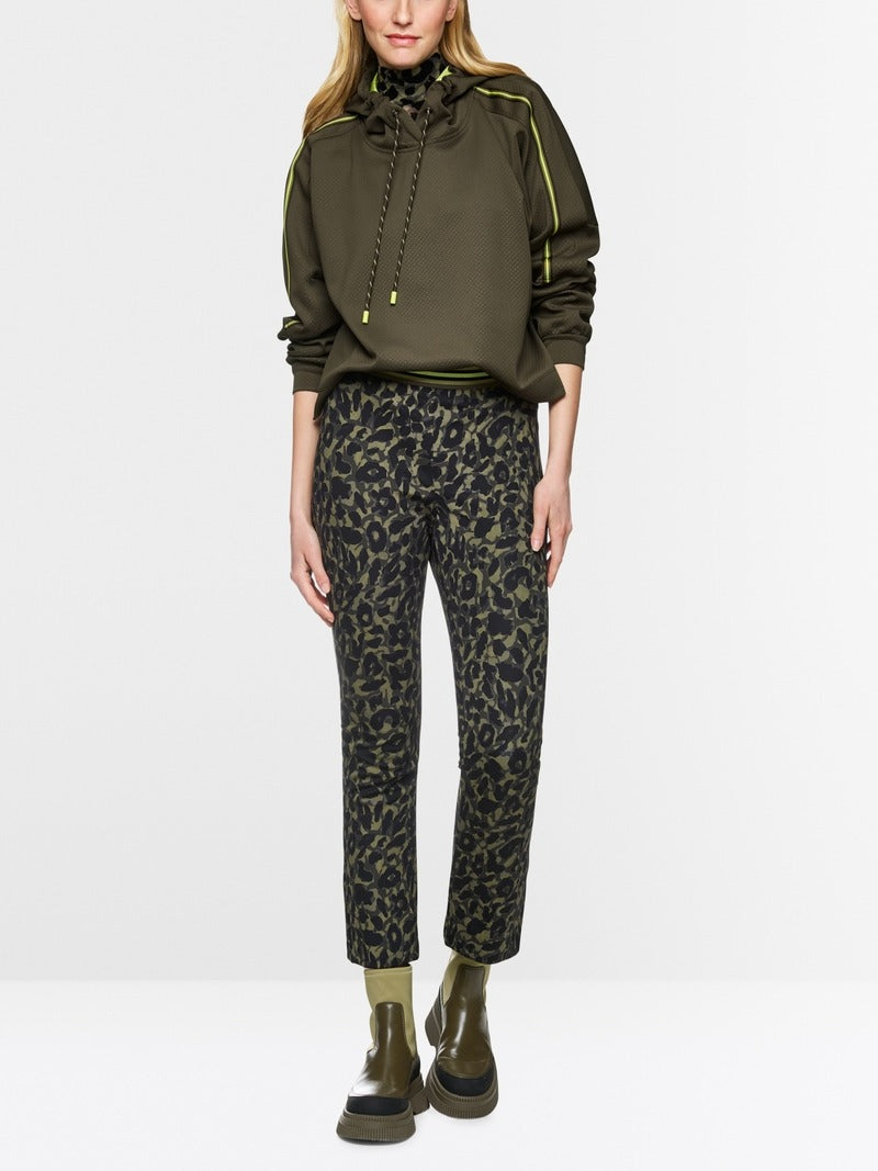 FREDERICA leopard print pull-on trousers
