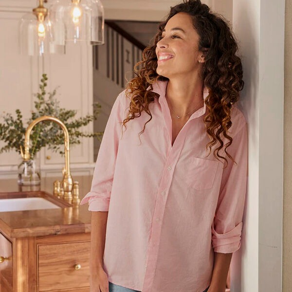Eileen Relaxed Button up Shirt Pale Pink