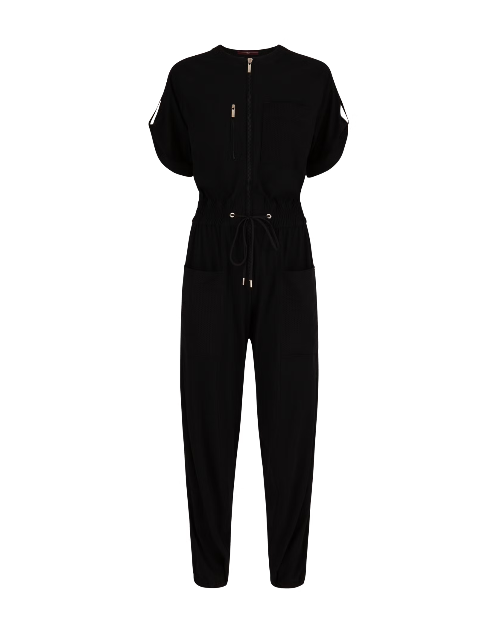 High Everyday Couture Loyalty Black Sensitive® Jumpsuit with a Drawstring Waist