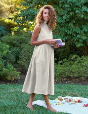 Daphne Popover Sleeveless Shirtdress