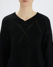 Astrid Knit Navy Sweater
