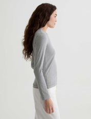 Julia Long-Sleeve Top Heather Grey