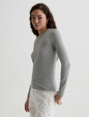 Julia Long-Sleeve Top Heather Grey