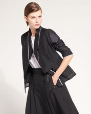 Stand Out Japanese-inspired black organza jacket