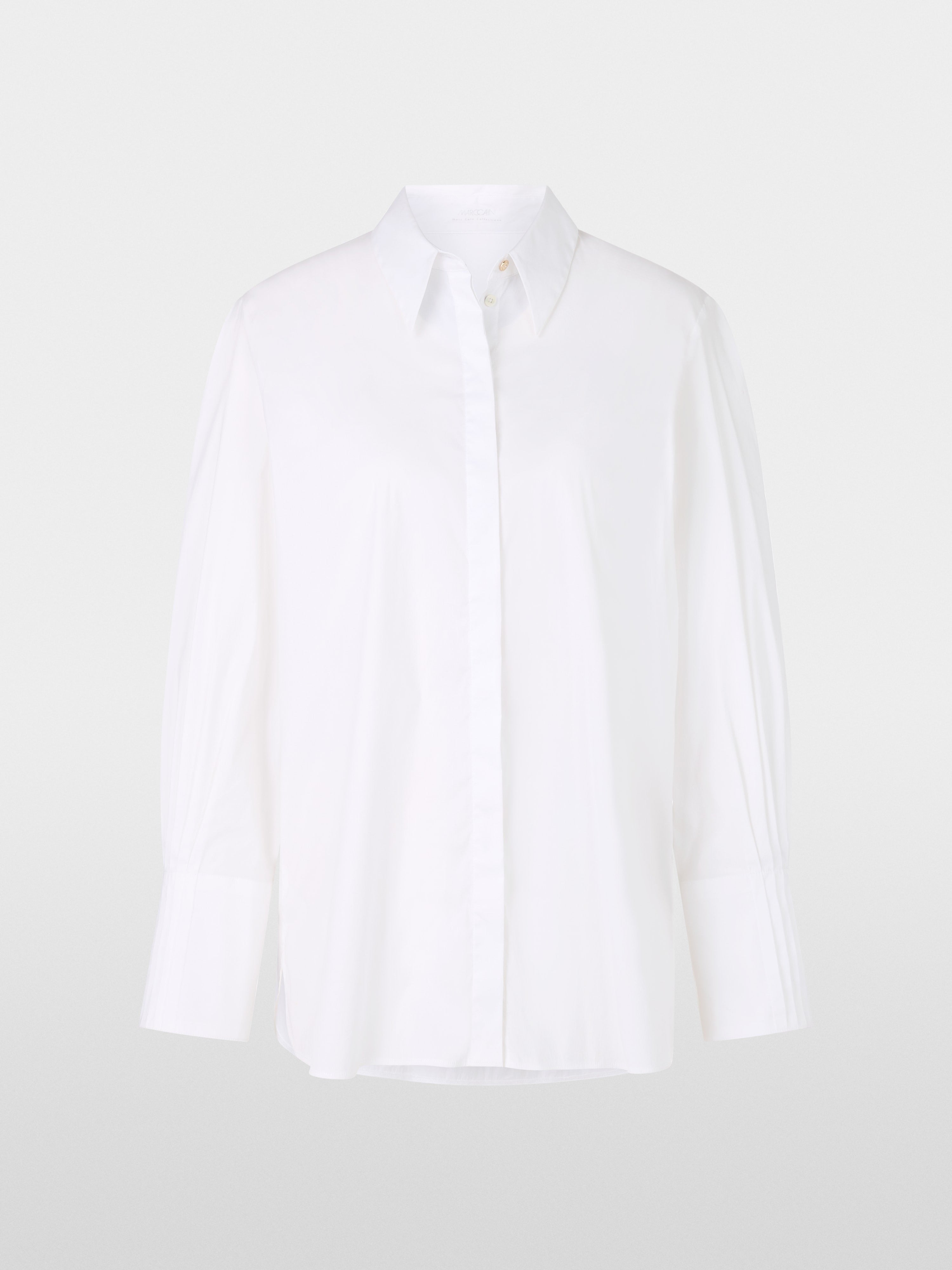 Shirt blouse with wrap effect