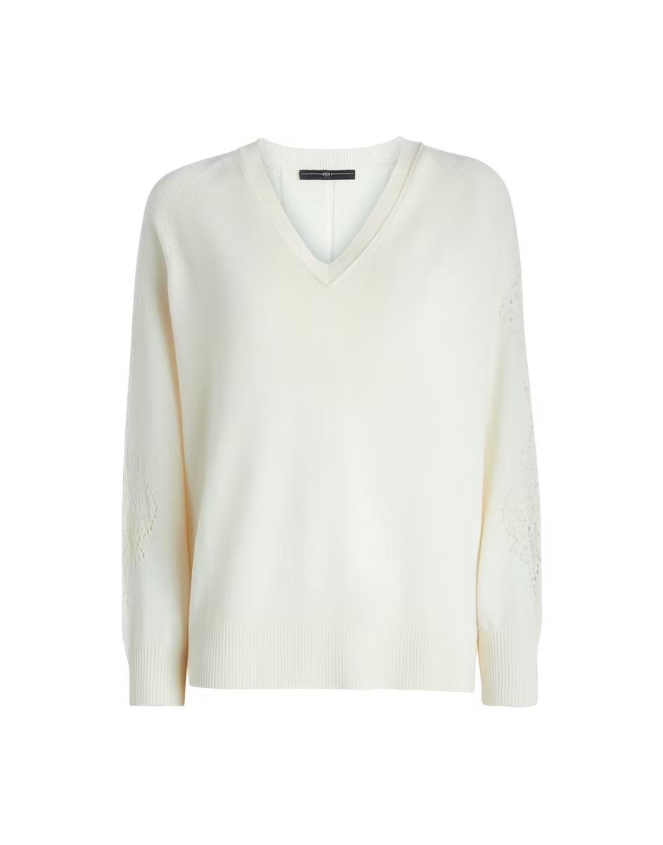 Cloister White Knit Sweater