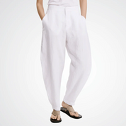Linen slim pant