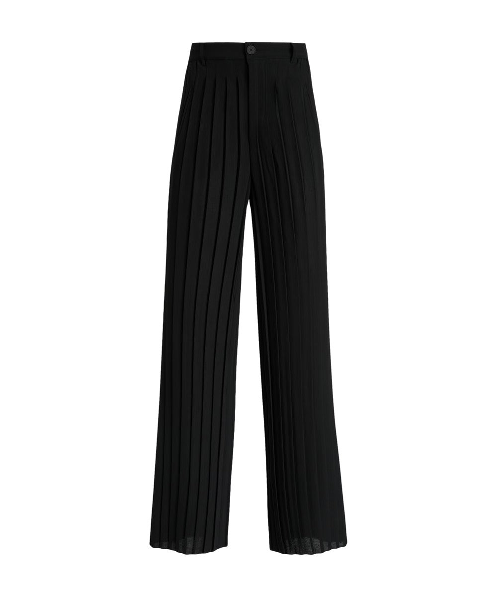 High Everyday Couture Drew Black Pants with Pleating