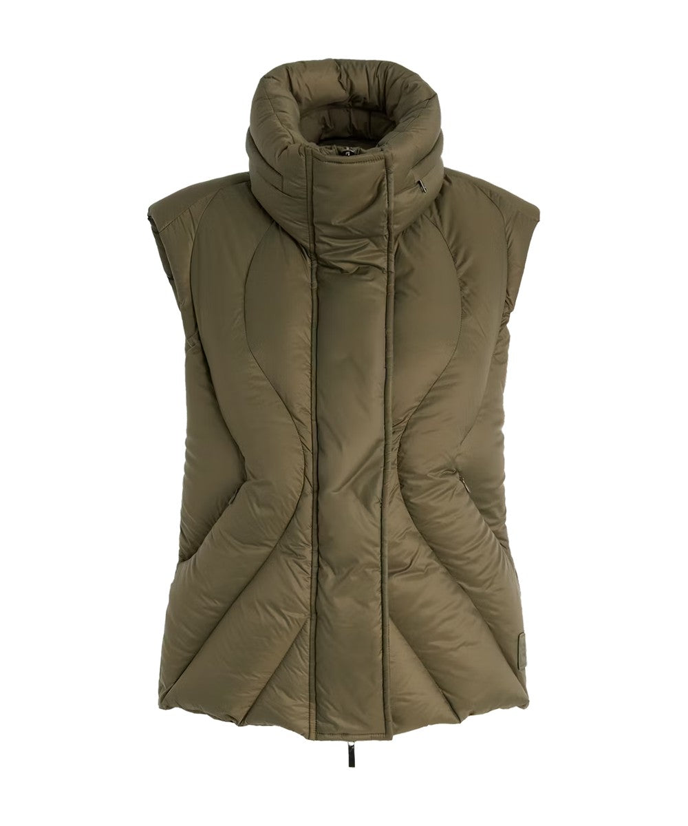 High Everyday Couture Spiffy Taupe Short Down Jacket