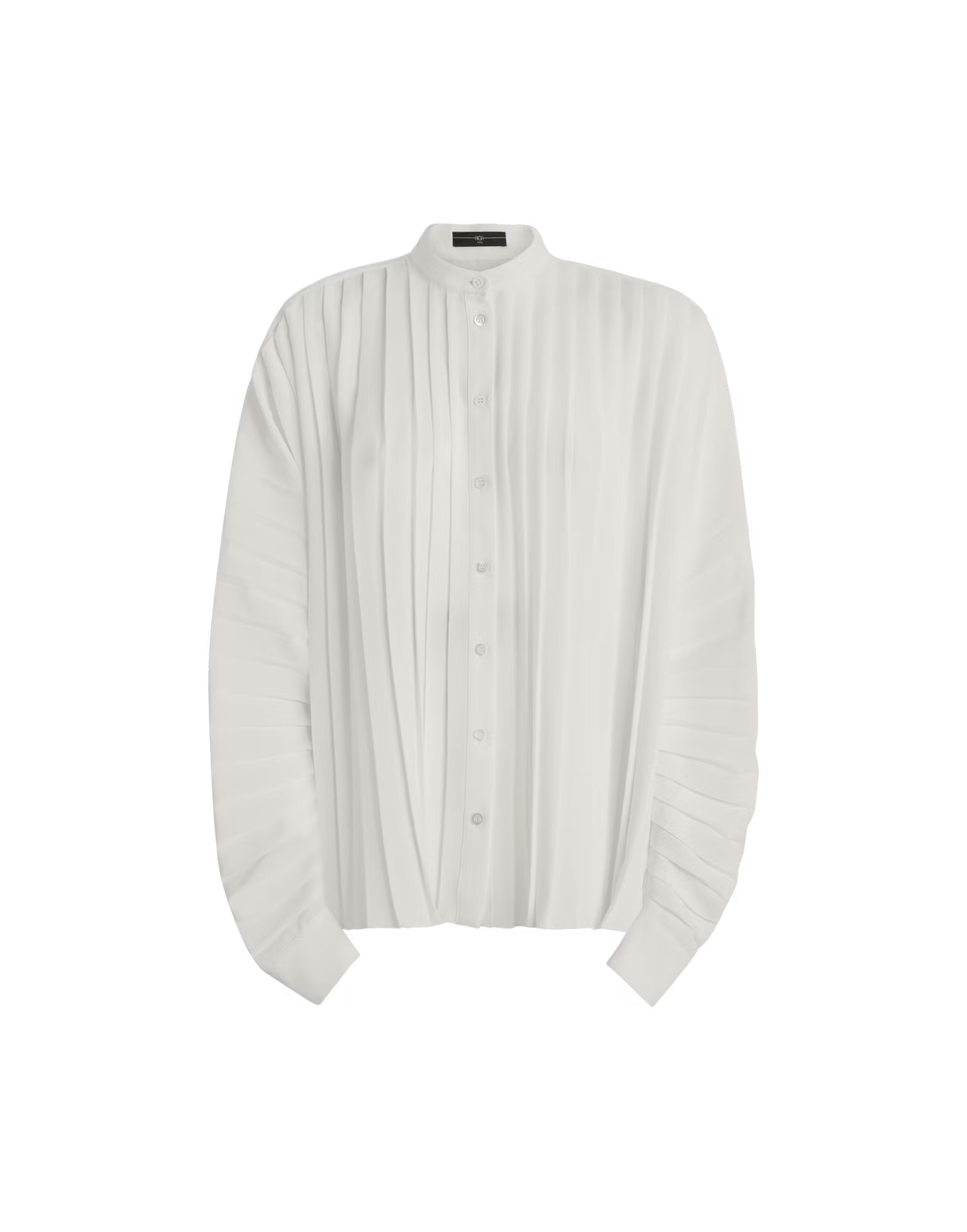 Slim Off-White Pleated Shirt