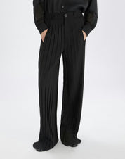 Drew Black  pants with pleating