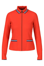Orange Jacket With Zip