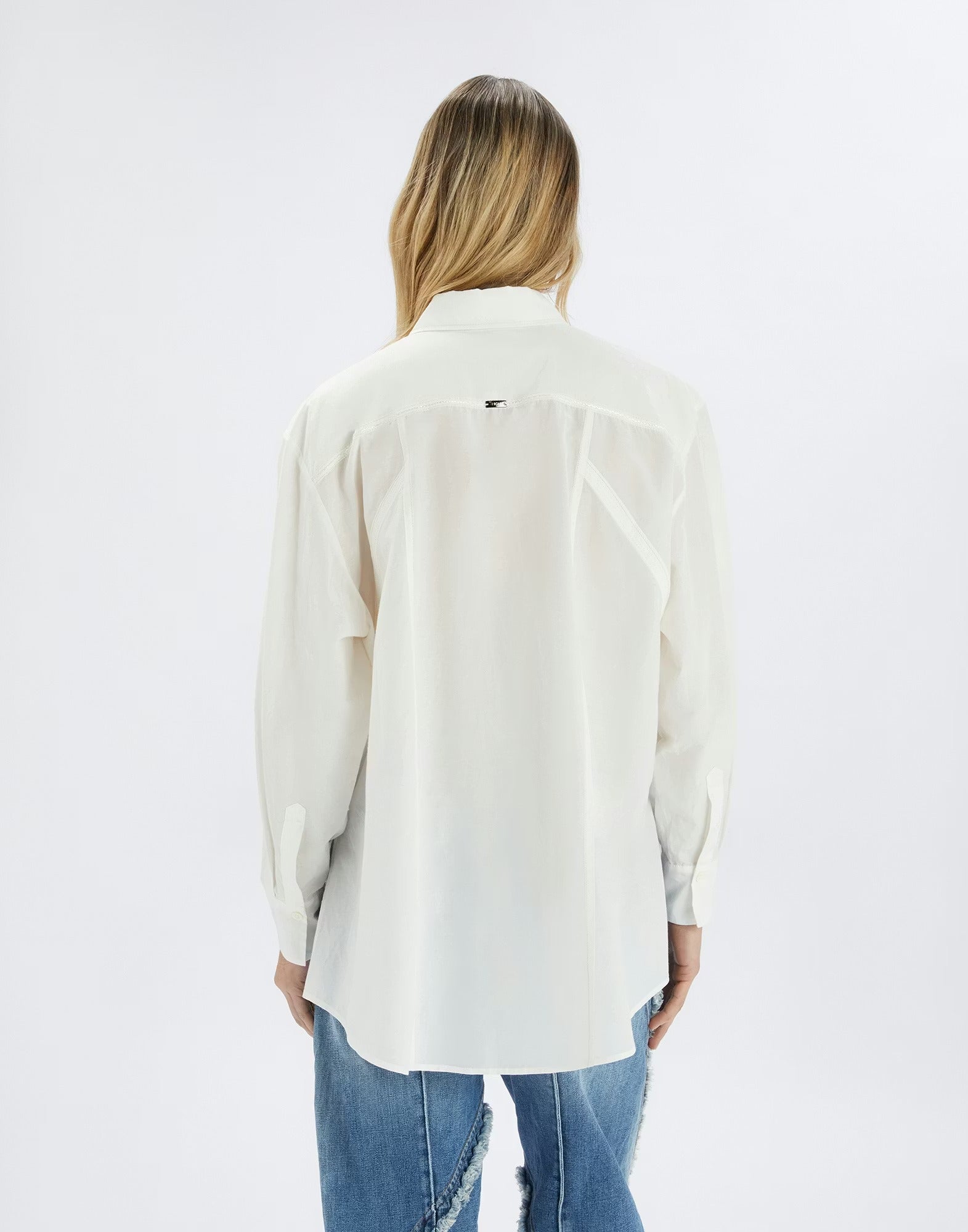 Found White Shirt with panel detail