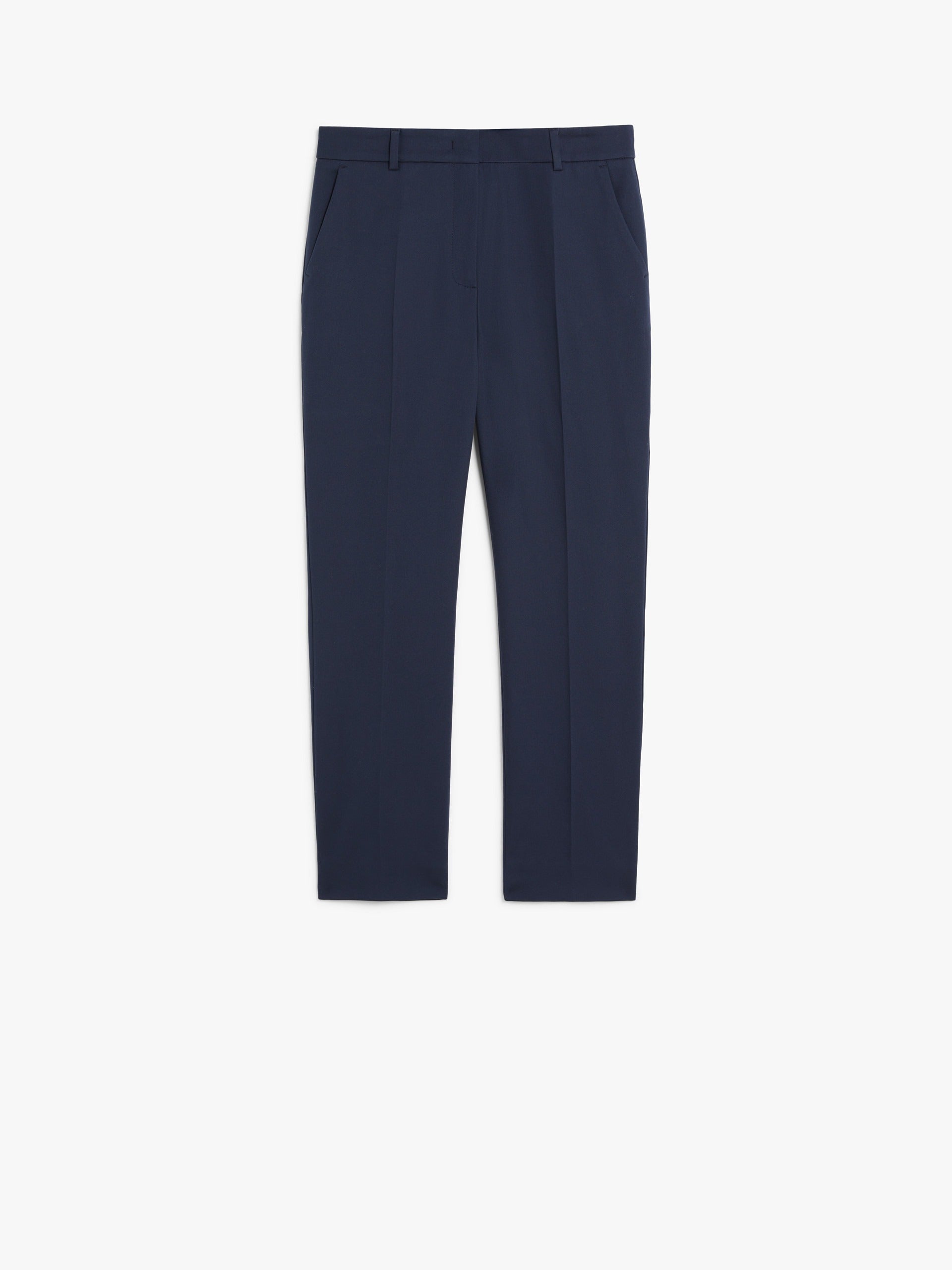 Stretch cotton cigarette trousers
