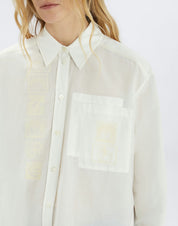 Found White Shirt with panel detail