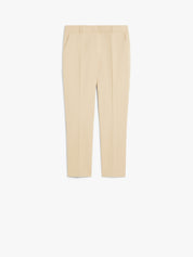 Stretch cotton cigarette trousers