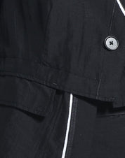 Stand Out Japanese-inspired black organza jacket