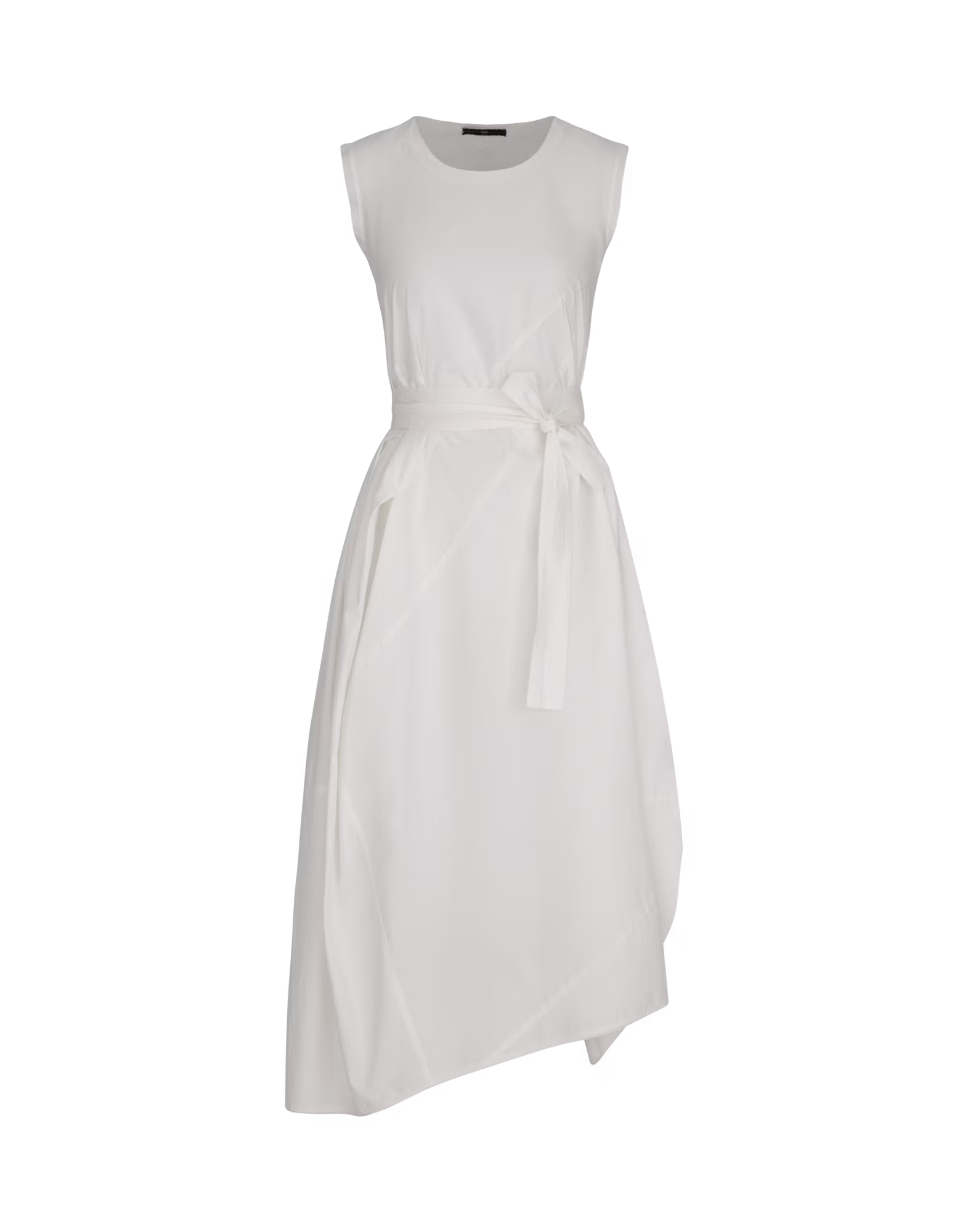 Awakening White cotton balloon midi dress