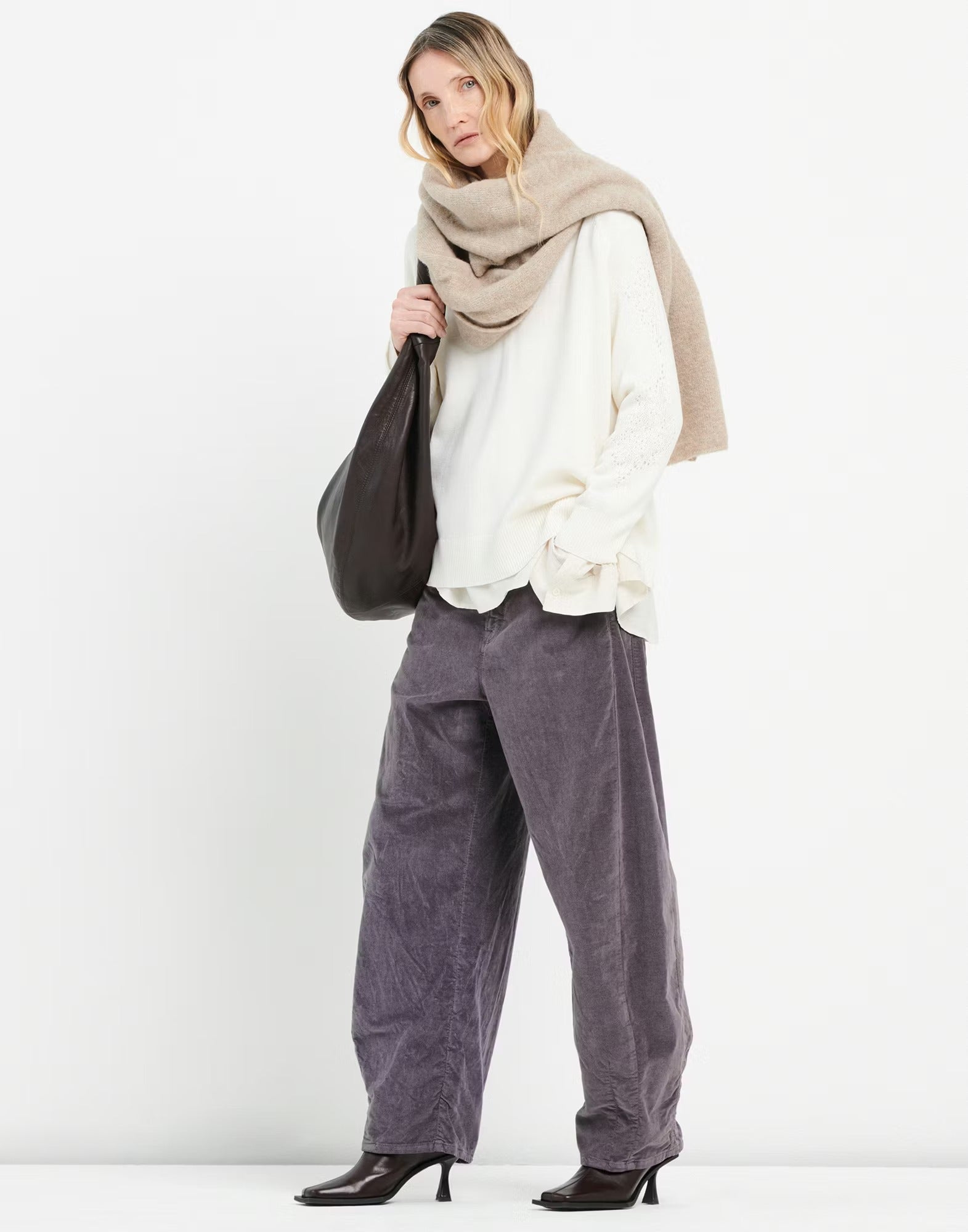 Cloister White Knit Sweater