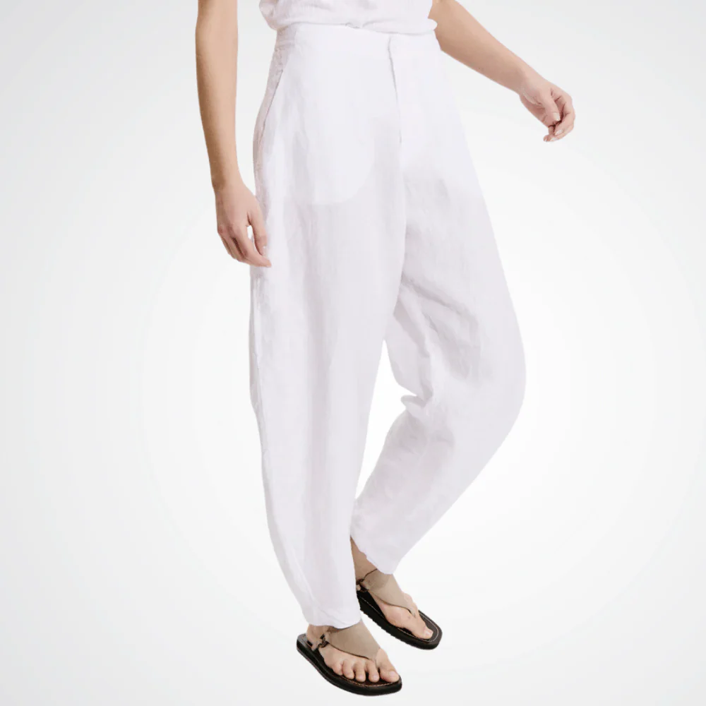Linen slim pant