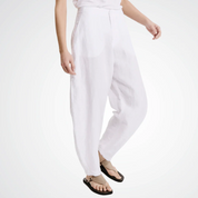 Linen slim pant