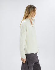 Cloister White Knit Sweater