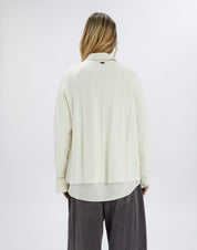 Cloister White Knit Sweater