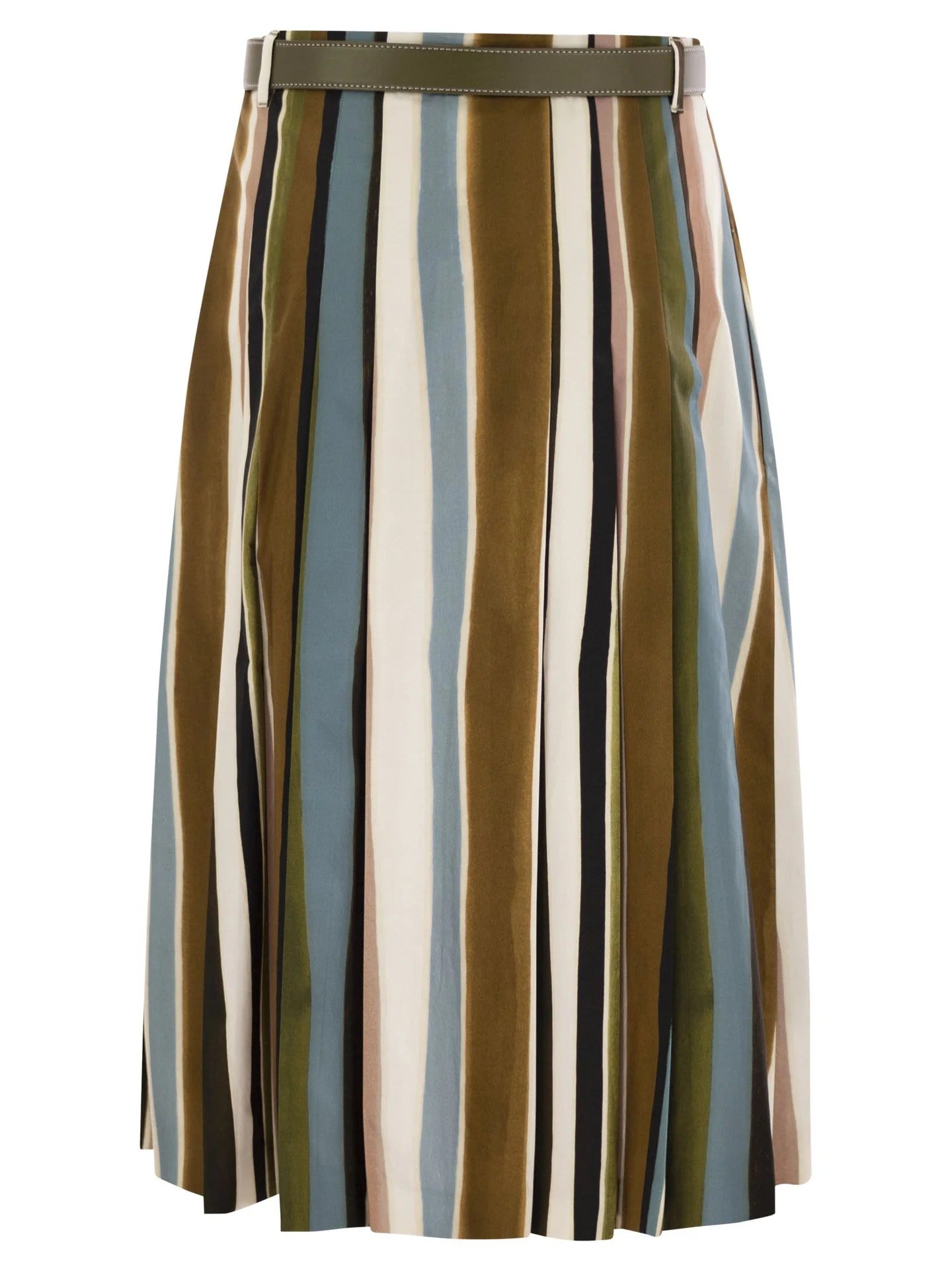 Bassano Cotton Stripe Skirt