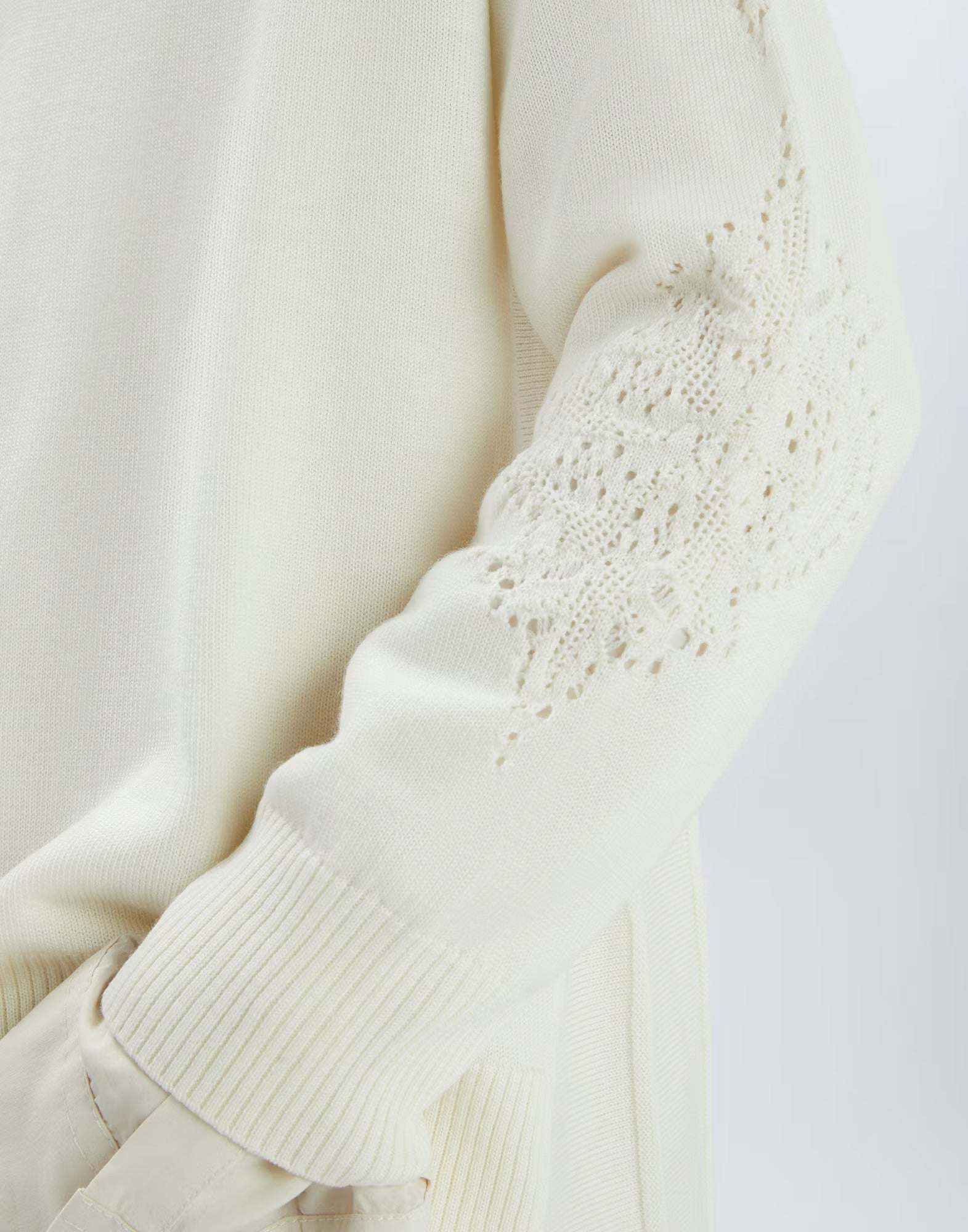 Cloister White Knit Sweater