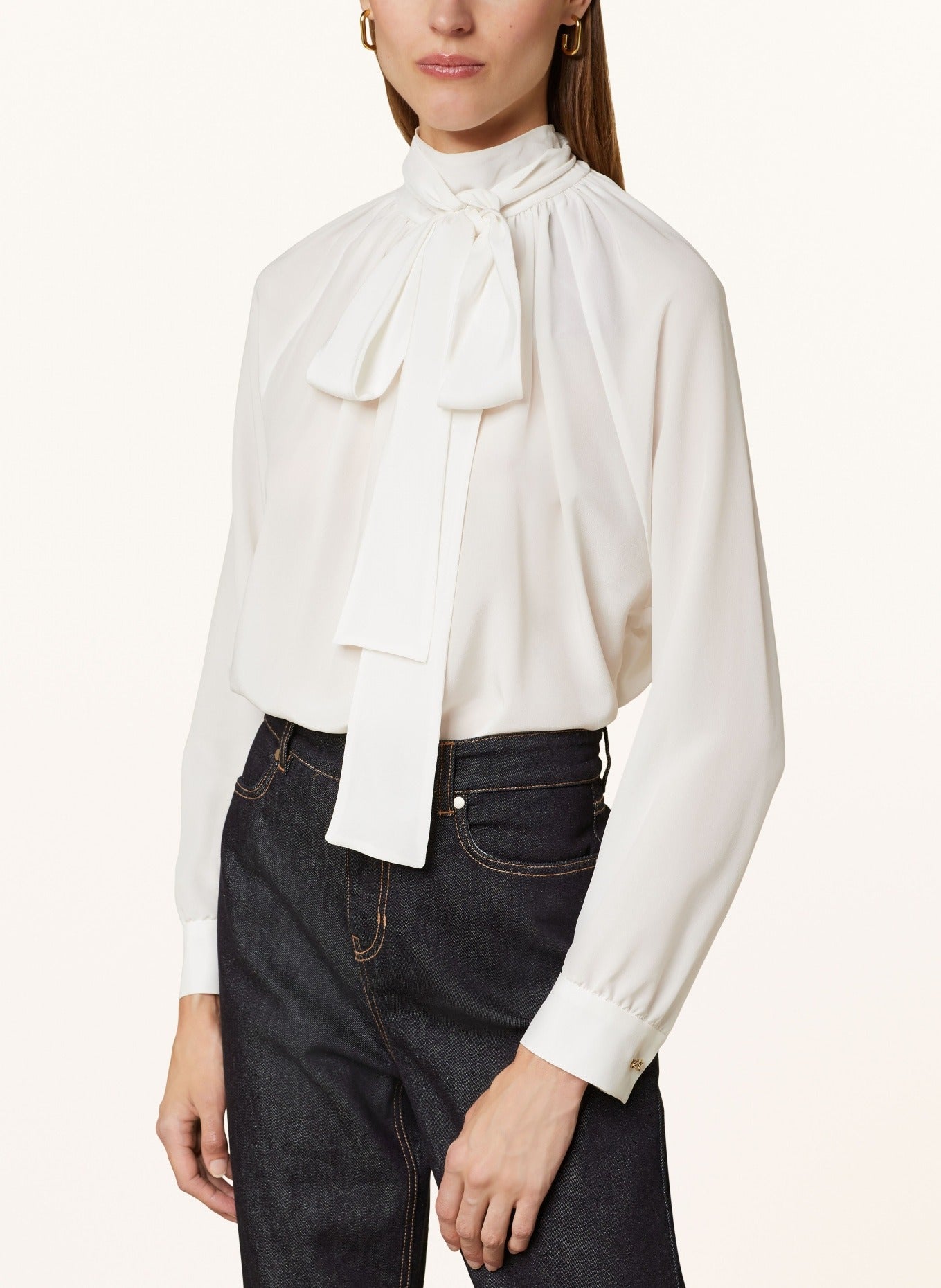 Gaia Silk Shirt With Bow