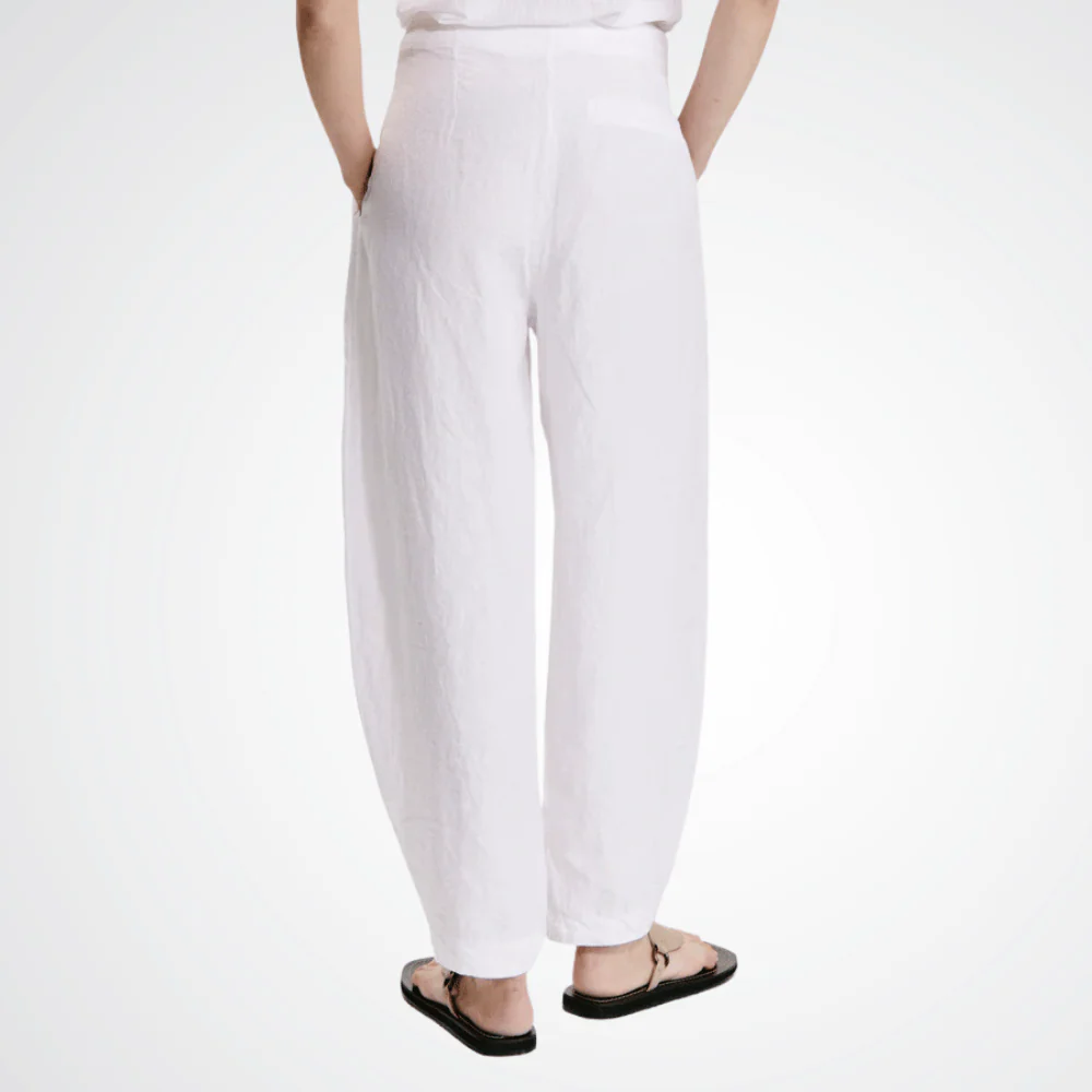 Linen slim pant