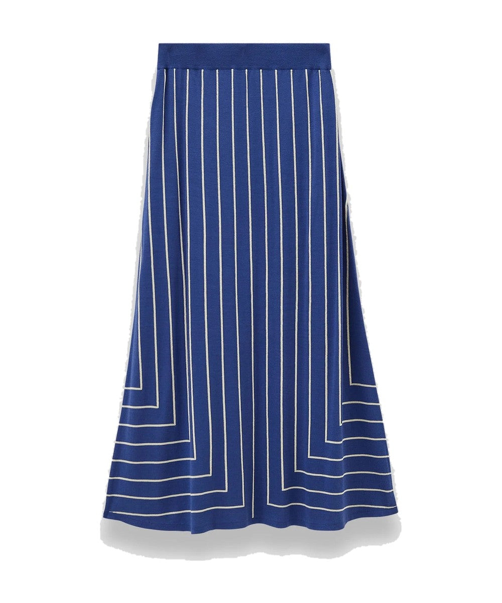 JOSEPH Geometric Jacquard Skirt